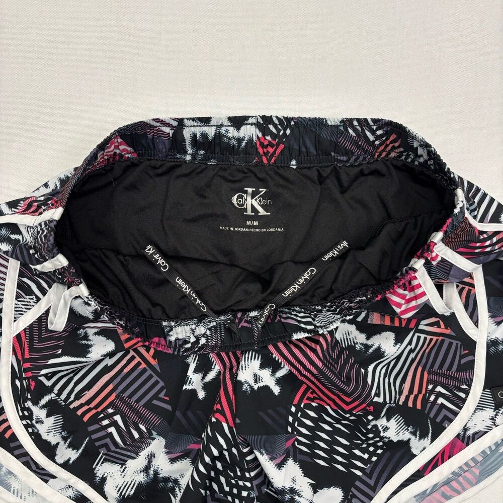 Calvin Klein Shorts Womens Black Pink High Waist Lined Pockets Activewear Size M - Picture 5 of 9